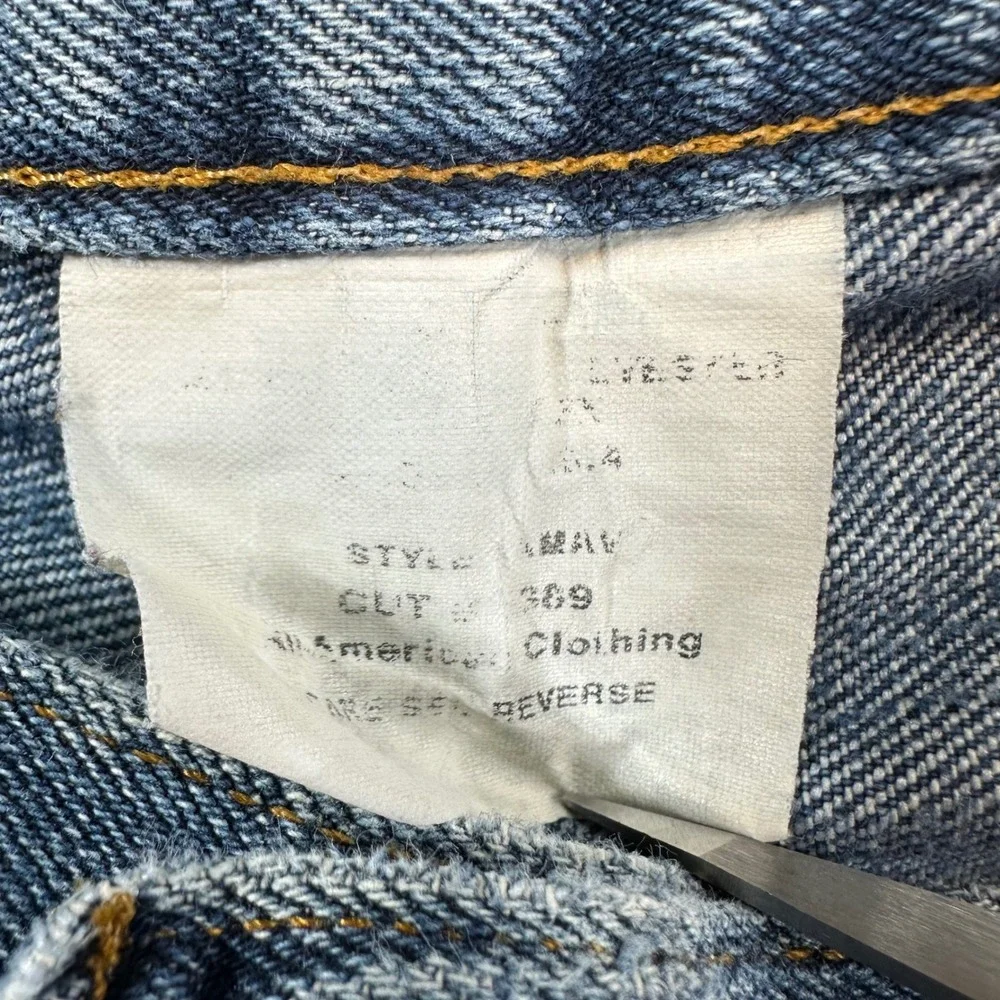 All American Clothing Straight Jeans Men's Size 34x32 Blue Distressed